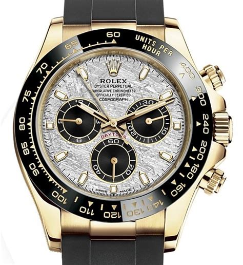 rolex cosmograph daytona 116598 yellow gold|rolex daytona meteorite white gold.